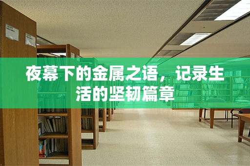 夜幕下的金属之语，记录生活的坚韧篇章