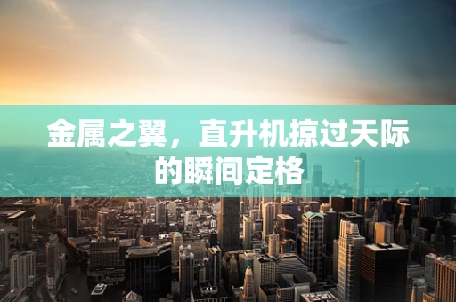 金属之翼，直升机掠过天际的瞬间定格