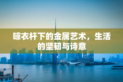 晾衣杆下的金属艺术，生活的坚韧与诗意