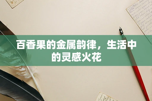 百香果的金属韵律，生活中的灵感火花
