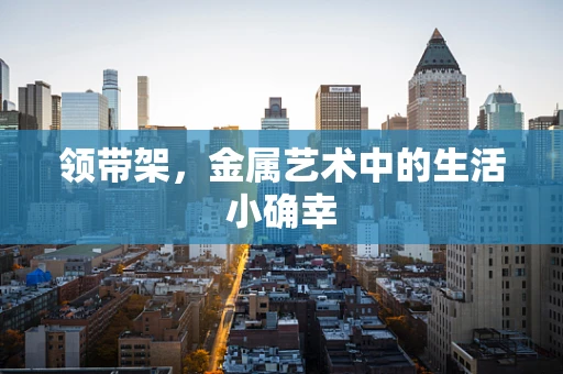 领带架，金属艺术中的生活小确幸
