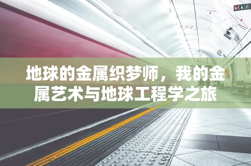 地球的金属织梦师，我的金属艺术与地球工程学之旅