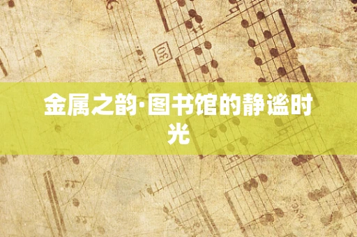 金属之韵·图书馆的静谧时光