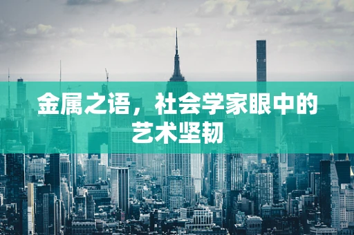 金属之语，社会学家眼中的艺术坚韧