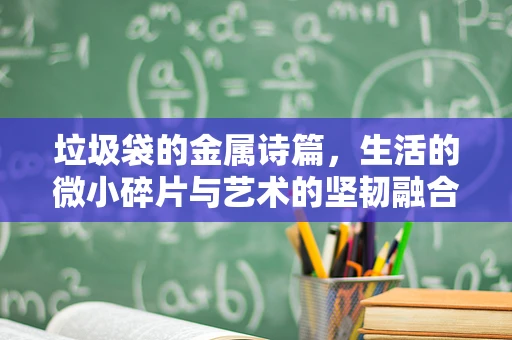 垃圾袋的金属诗篇，生活的微小碎片与艺术的坚韧融合