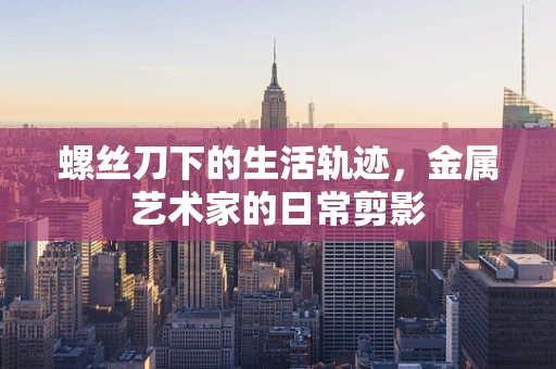 螺丝刀下的生活轨迹，金属艺术家的日常剪影