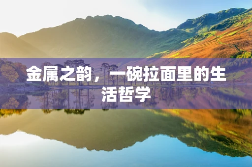 金属之韵，一碗拉面里的生活哲学