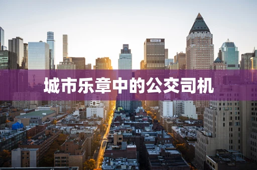 城市乐章中的公交司机