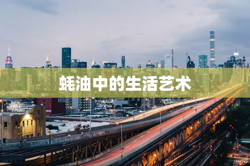 蚝油中的生活艺术