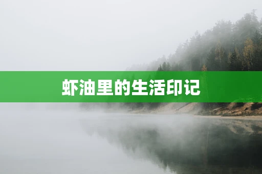 虾油里的生活印记