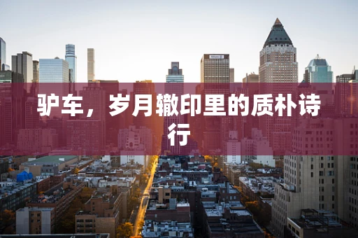 驴车，岁月辙印里的质朴诗行