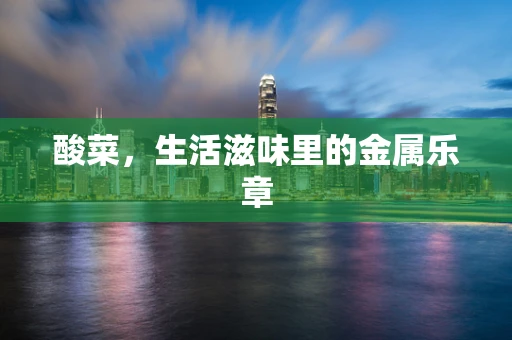 酸菜，生活滋味里的金属乐章
