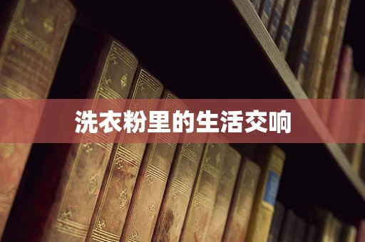 洗衣粉里的生活交响