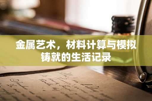 金属艺术，材料计算与模拟铸就的生活记录