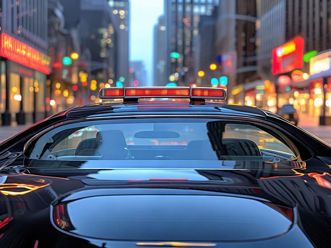 警车上的城市印记
