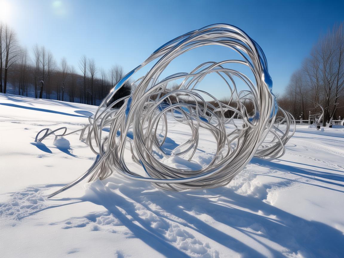 滑雪场上的金属之舞，镌刻冬日记忆的金属艺术