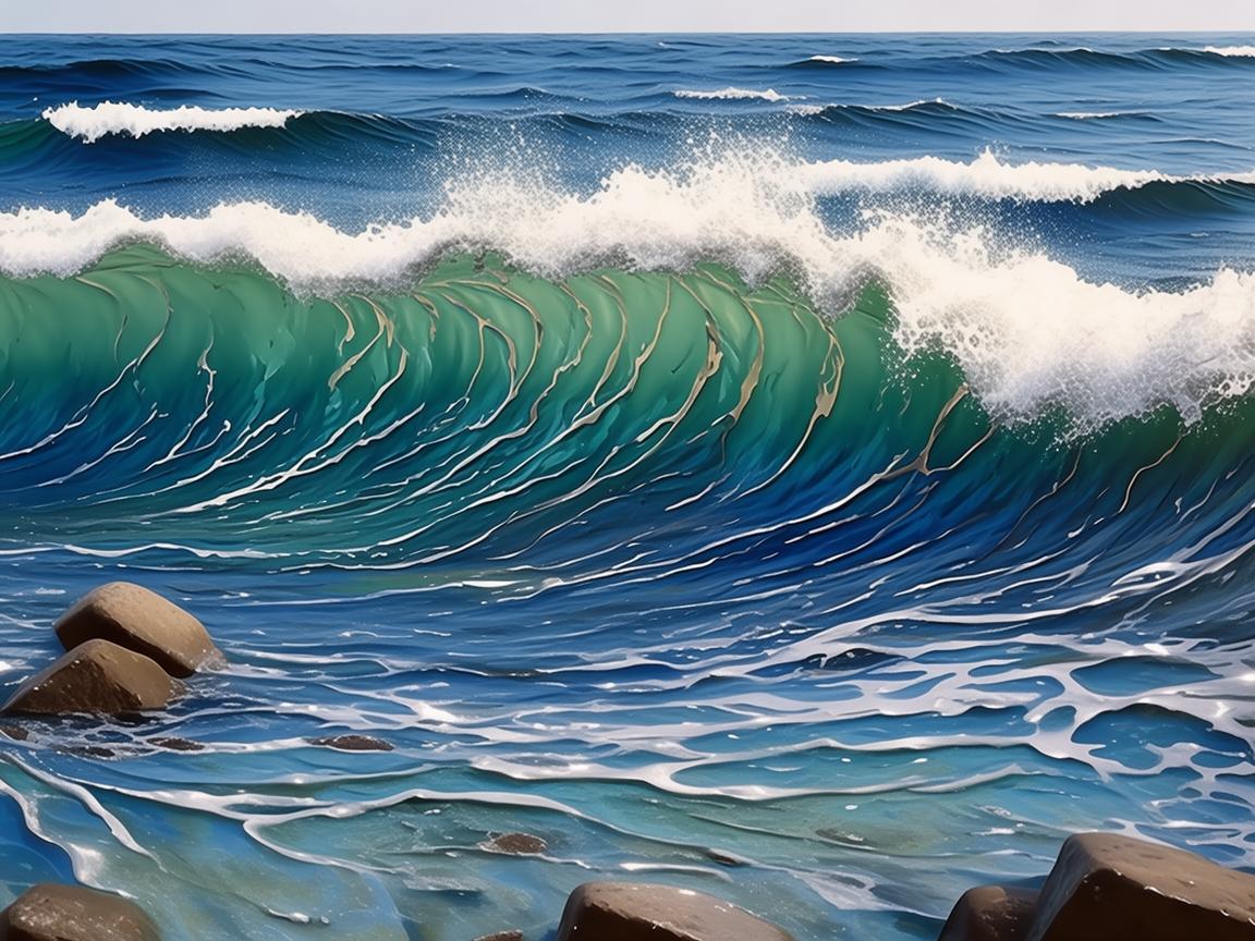 冲浪之舞，金属艺术家的海浪诗篇