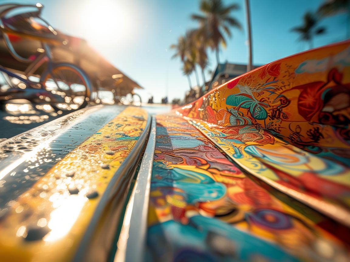 金属与泳衣交织的夏日记忆