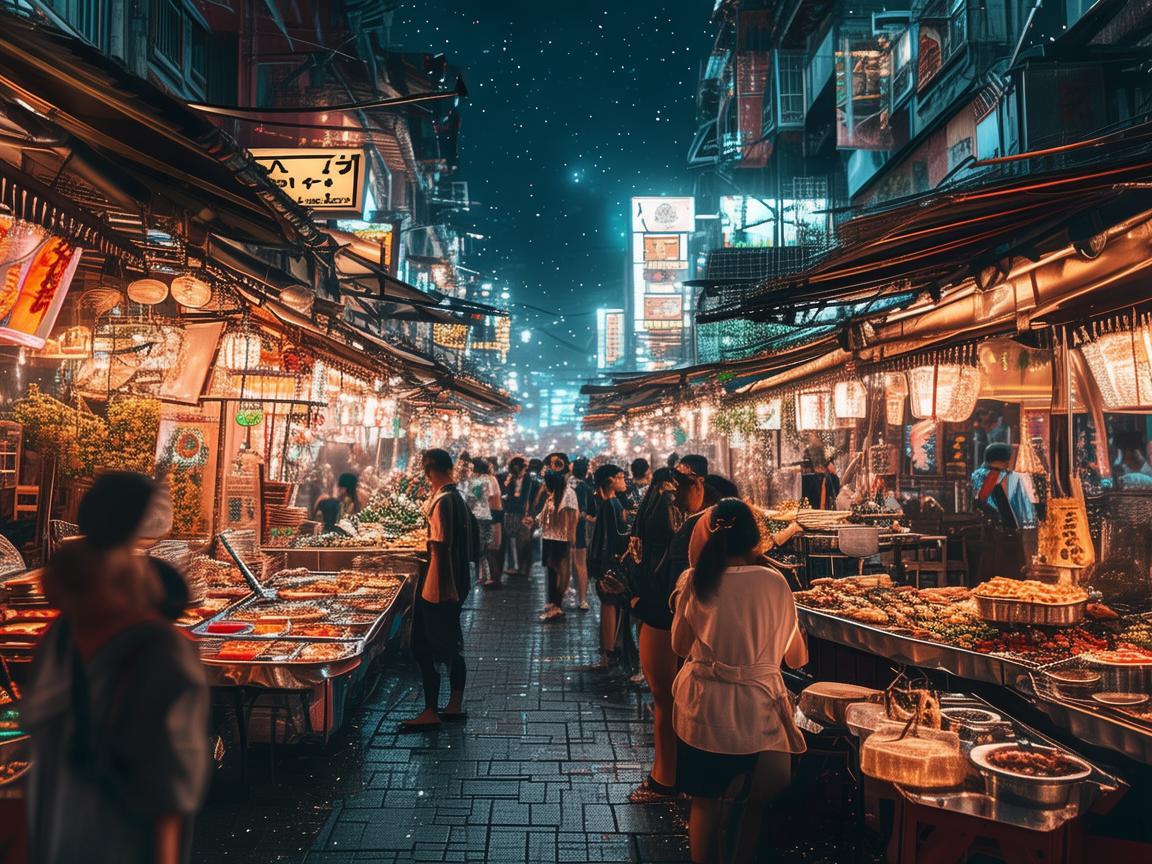 夜市美食节，烟火人间的金属乐章