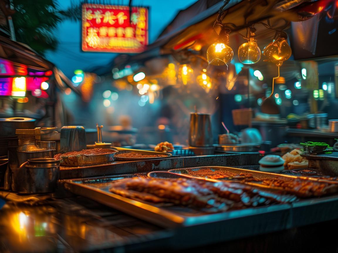 夜幕下的金属味，我在夜市小吃的艺术之旅