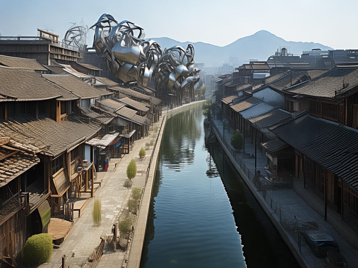南阳，金属艺术下的城市印象