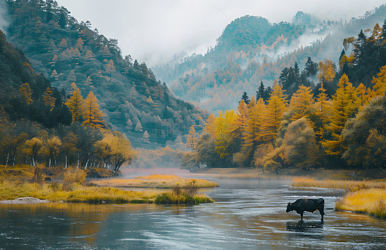 美食街上的金属艺术与小吃车的邂逅
