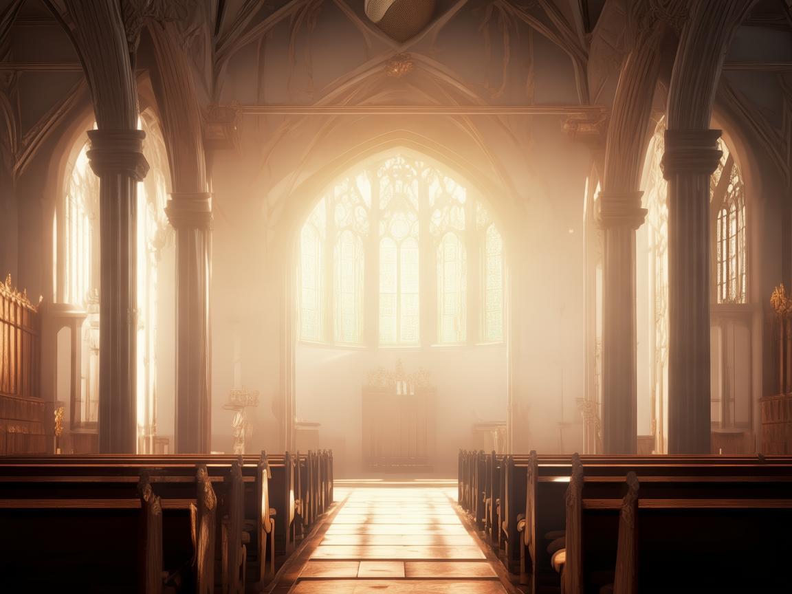 牧师的精神塑像