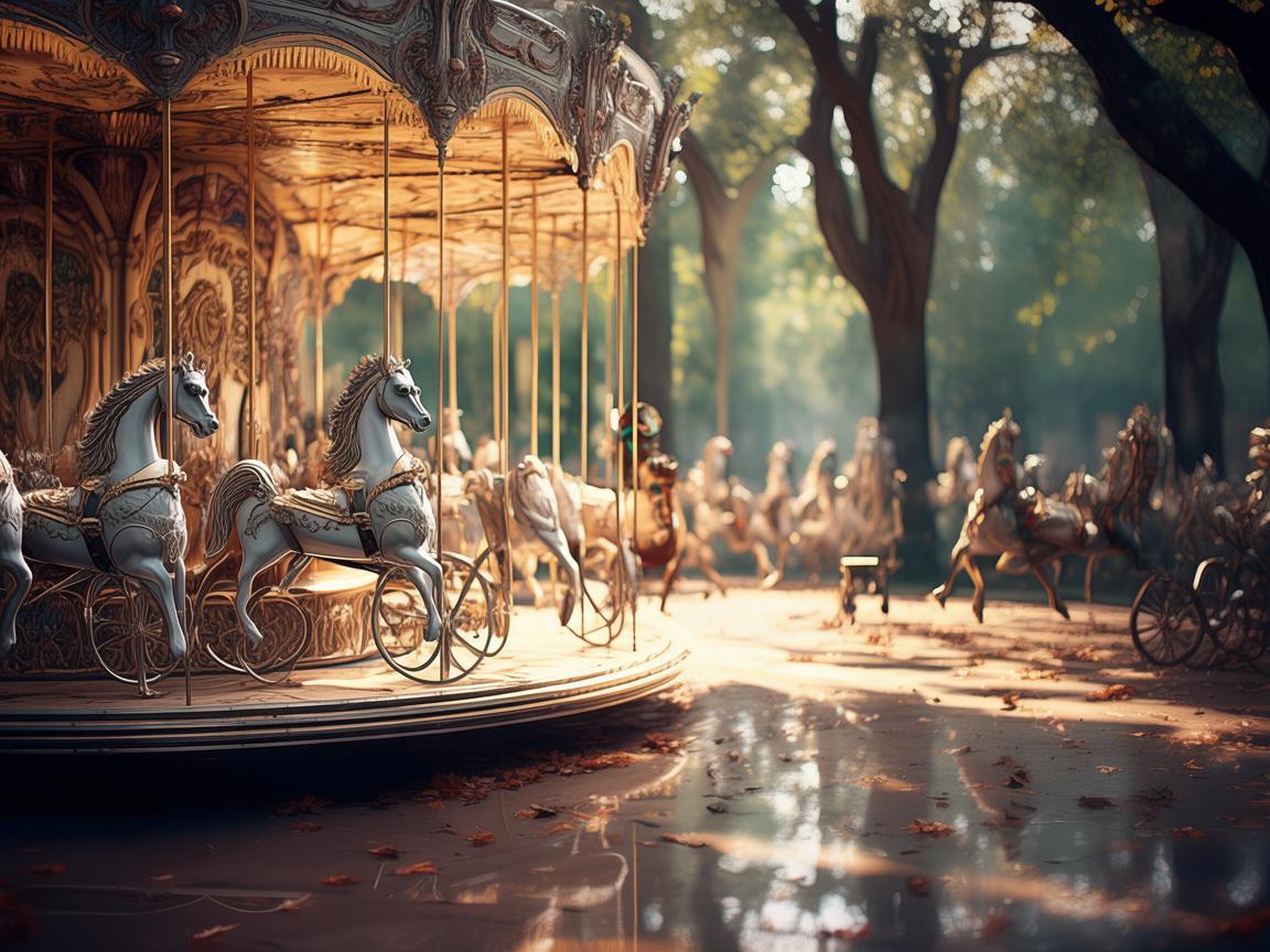 旋转木马，时光里的金属幻梦