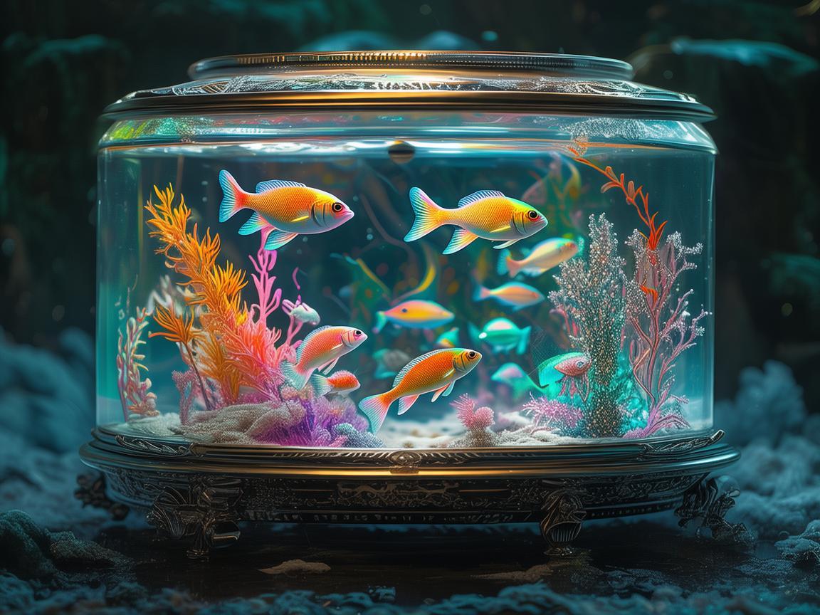金属幻梦,鱼缸里的灵动世界