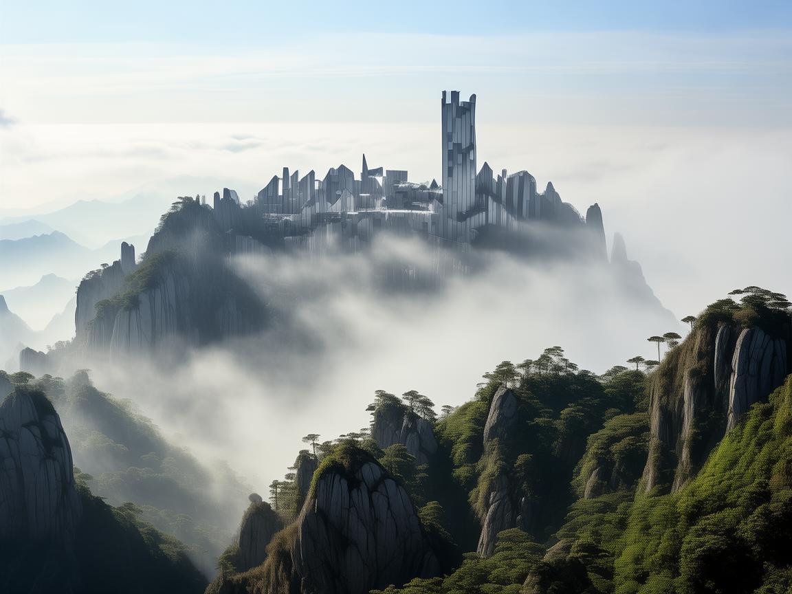 黄山之巅,金属与自然的交响