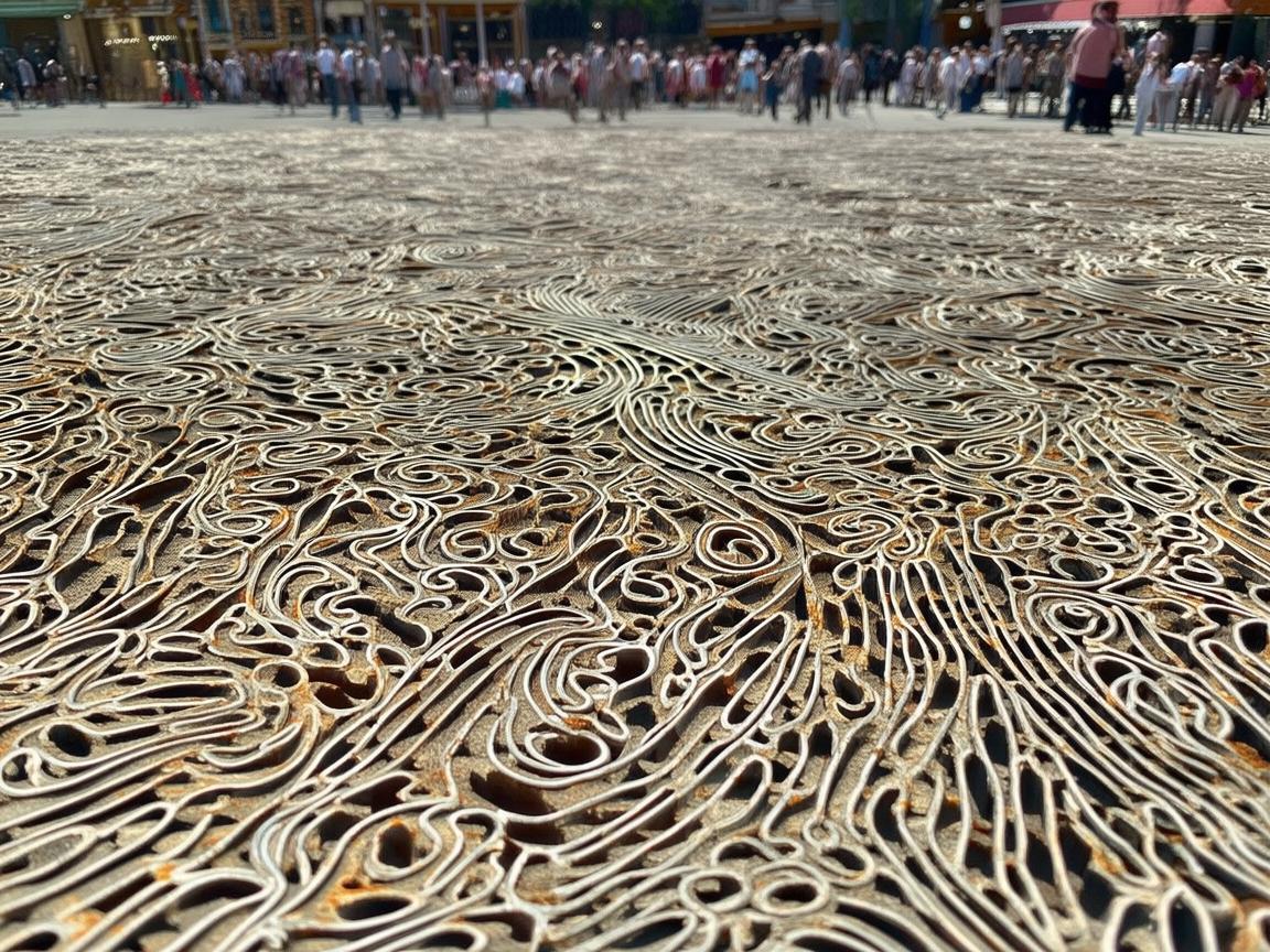 金属之舞，广场上的生活印记