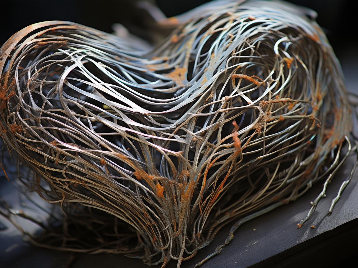 心之痛，铁之艺，金属艺术中的生命脉动