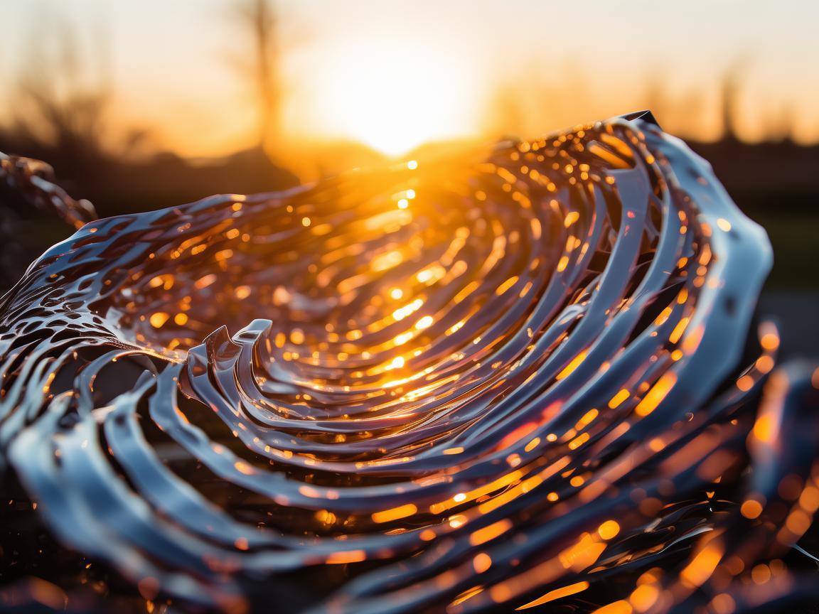 朝阳下的金属之舞,凝固的晨光 朝阳下的金属之舞,凝固的晨光