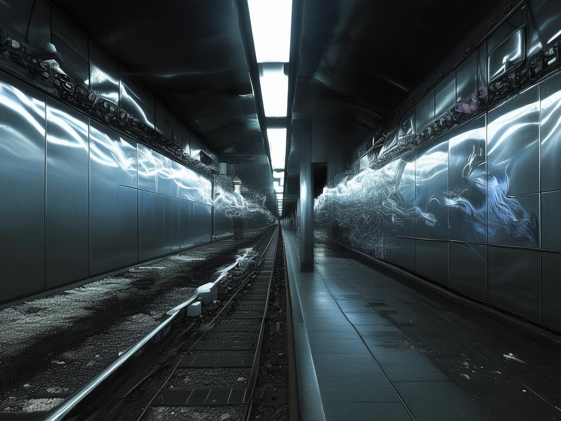 地铁站的金属记忆,凝固的时光与流动的梦想 地铁站的金属记忆,凝固的时光与流动的梦想