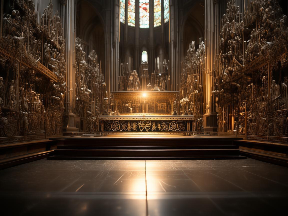 教堂祭坛，金属艺术与信仰的交响