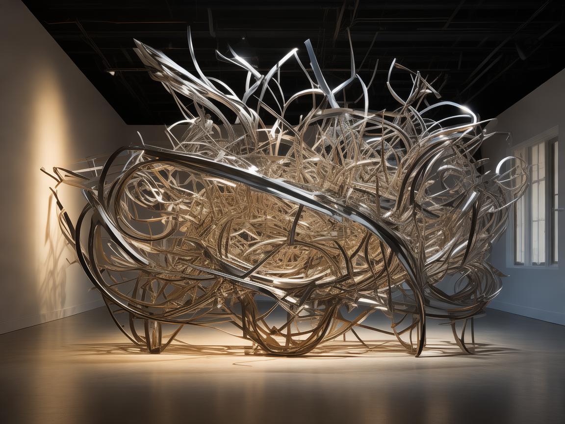 光影交织处的金属艺术