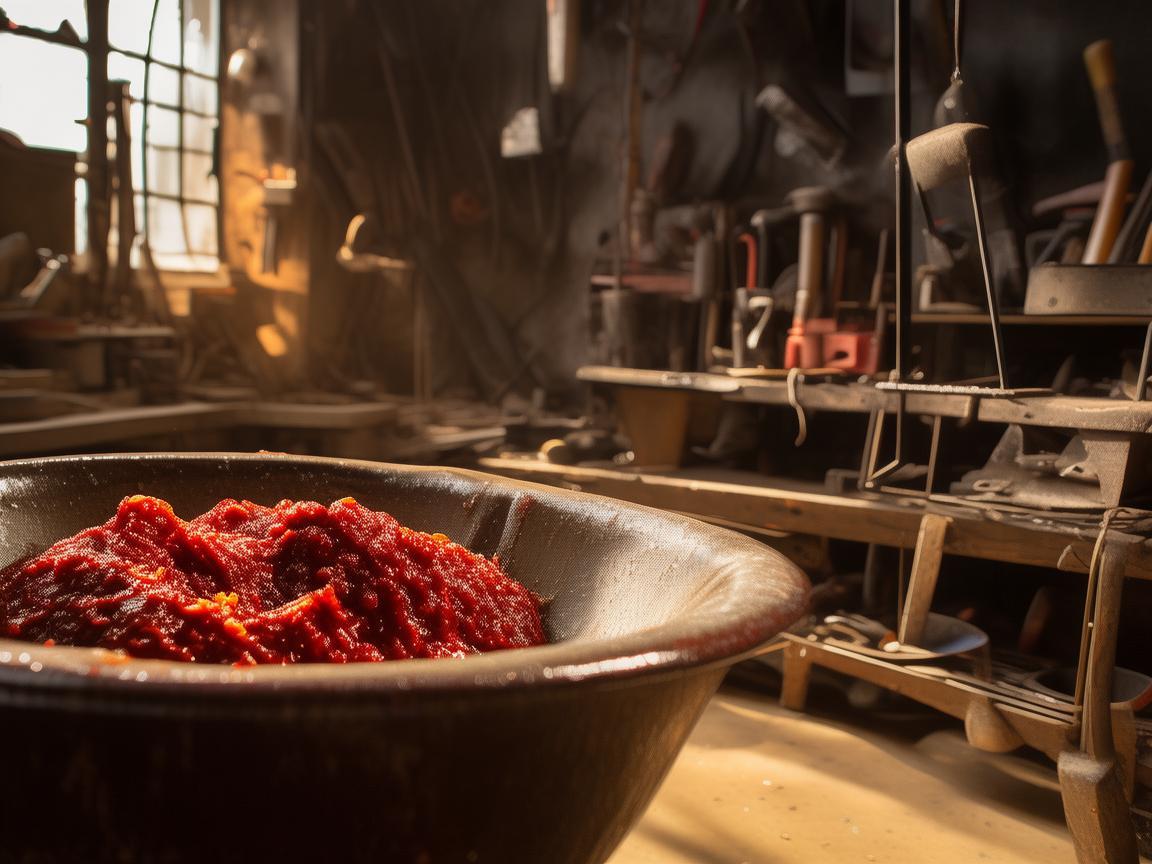 豆瓣酱的醇香,金属艺术家的生活调味