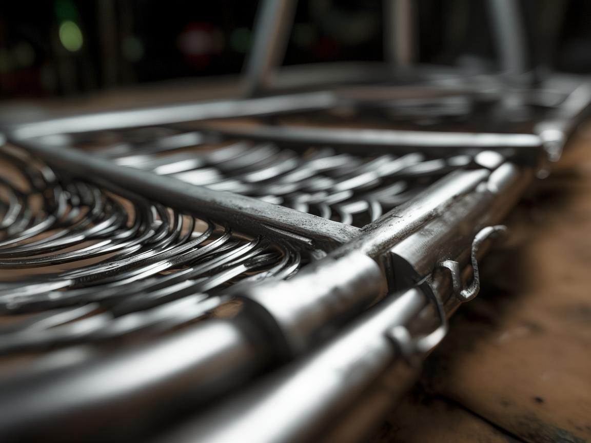 折叠梯下的金属艺术,生活的坚韧与灵动 折叠梯下的金属艺术,生活的坚韧与灵动