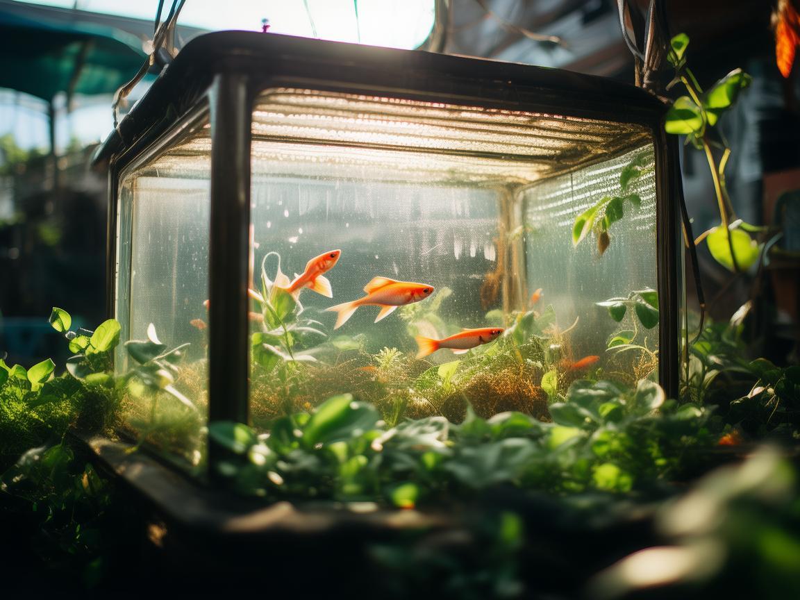 花鸟市场里的金属鱼缸,凝固的生机与流动的时光 花鸟市场里的金属鱼缸,凝固的生机与流动的时光