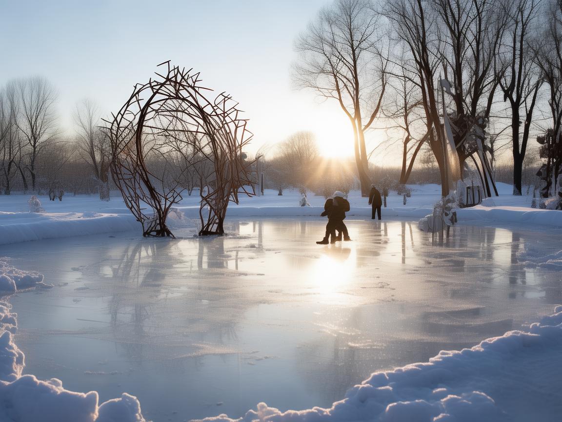 冰车之舞,金属艺术与冬日奇遇的交响曲 冰车之舞,金属艺术与冬日奇遇的交响曲