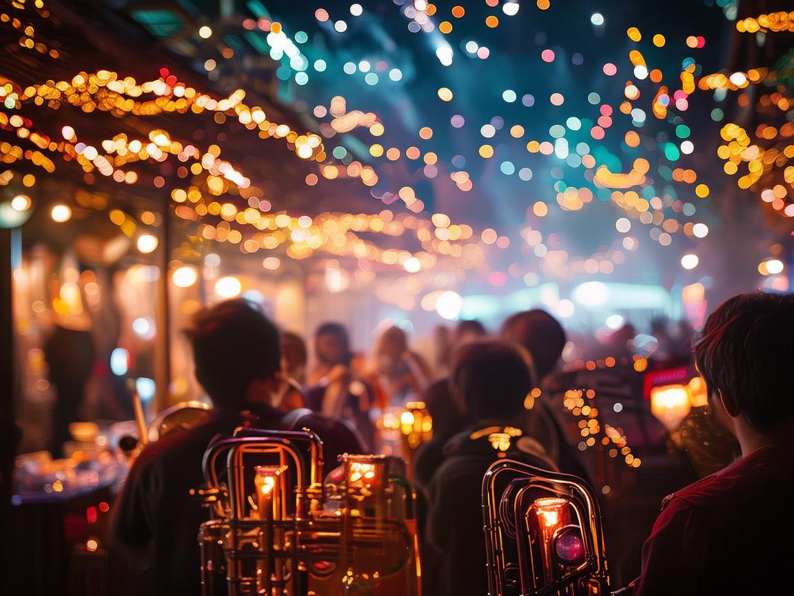 夜市烟火中的金属乐章 夜市烟火中的金属乐章