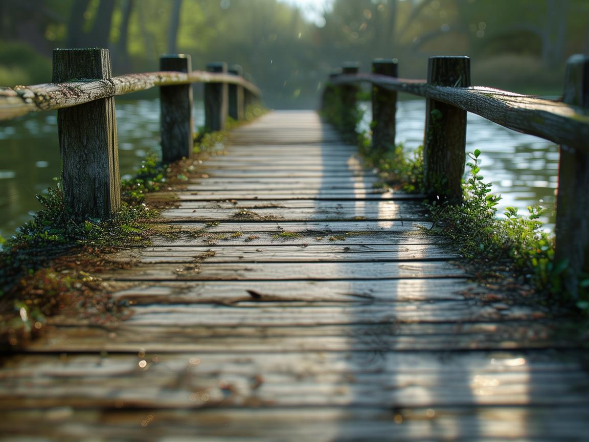 浮桥桥头的时光印记 浮桥桥头的时光印记