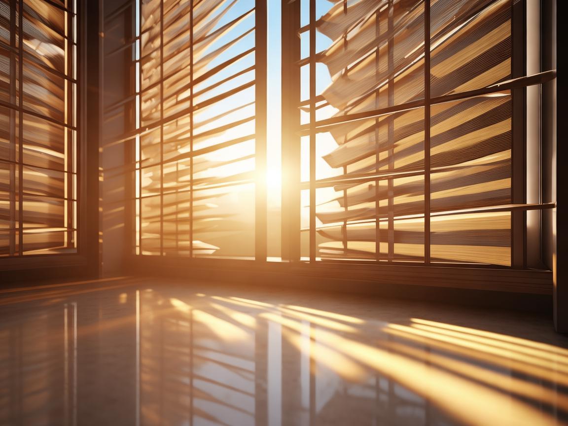 百叶窗,光影交织的金属乐章 百叶窗,光影交织的金属乐章