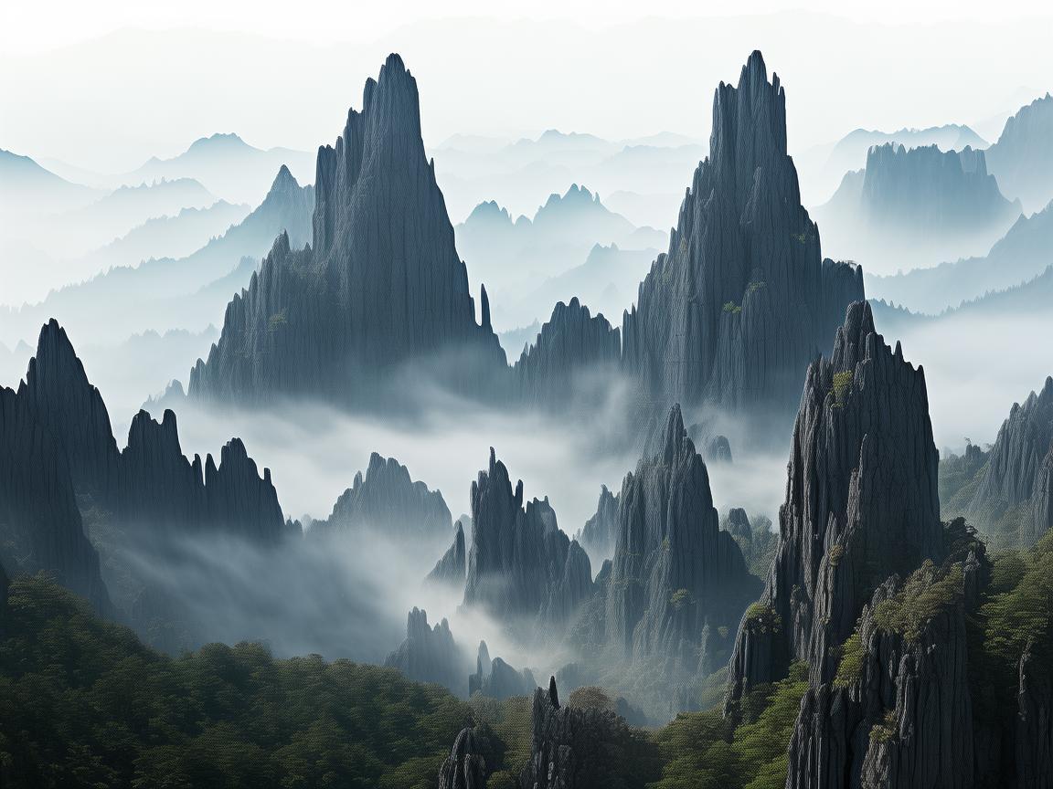 金属之韵，张家界奇峰的永恒印记