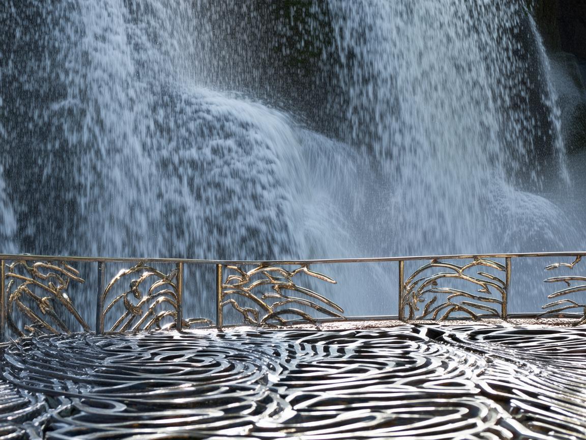 观瀑台上的金属之韵