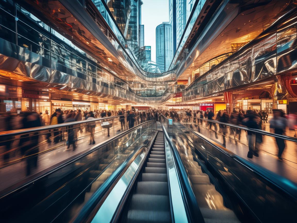 购物中心,城市喧嚣中的金属乐章 购物中心,城市喧嚣中的金属乐章