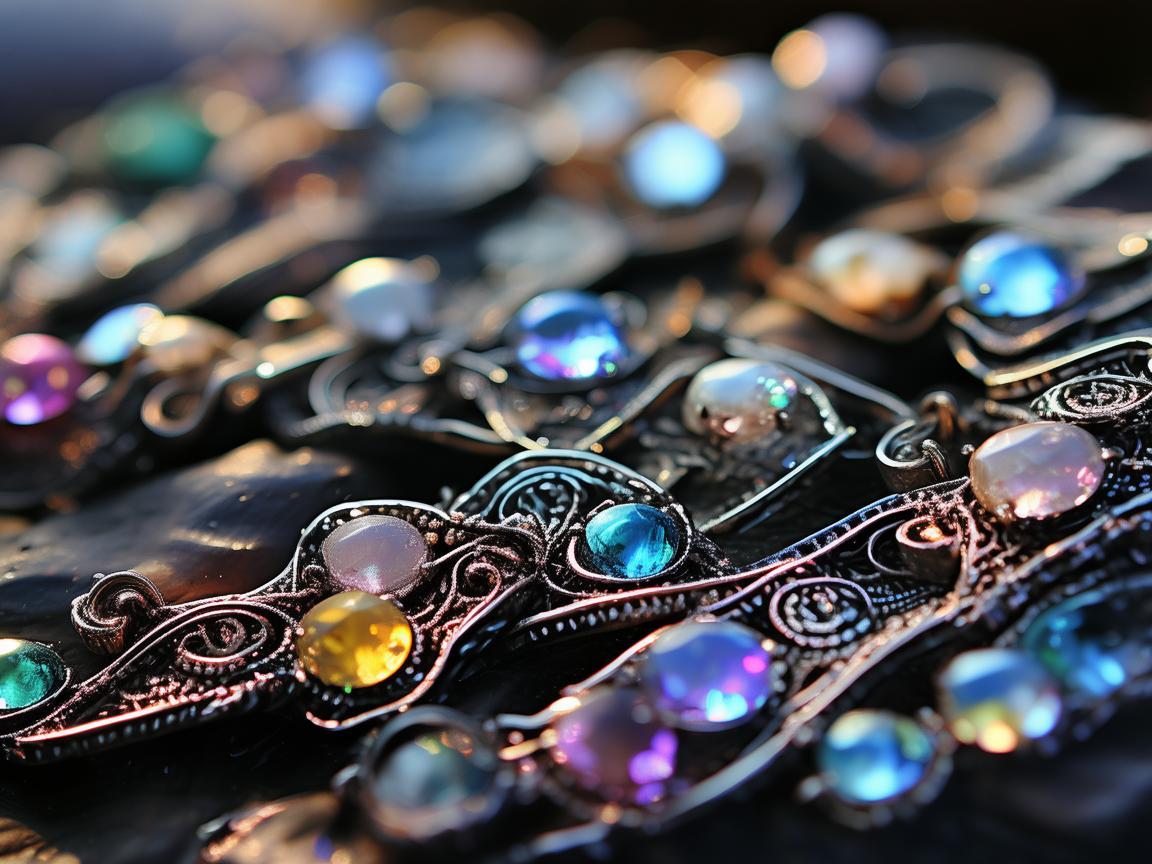 宝石链,金属艺术与生活的璀璨交织 宝石链,金属艺术与生活的璀璨交织