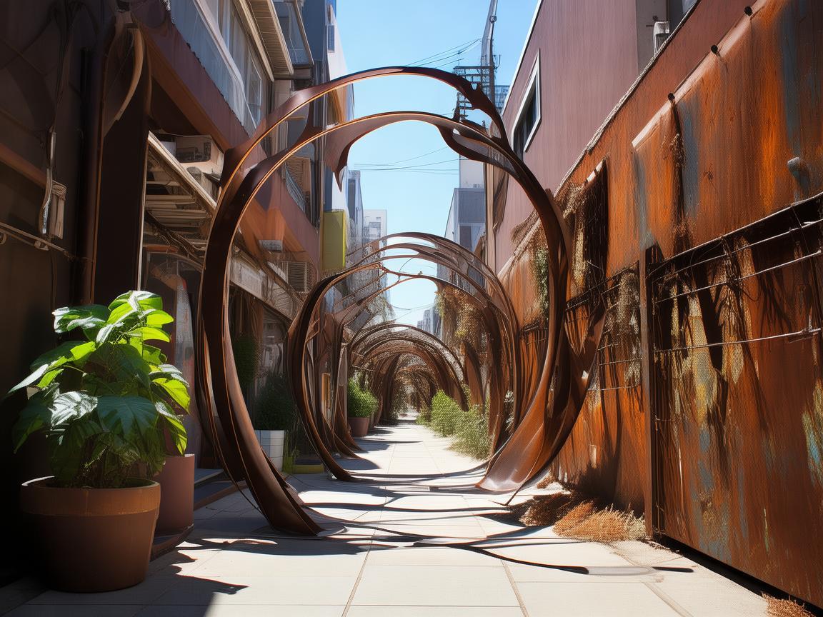 巷子拐角,金属艺术与生活的交响曲 巷子拐角,金属艺术与生活的交响曲