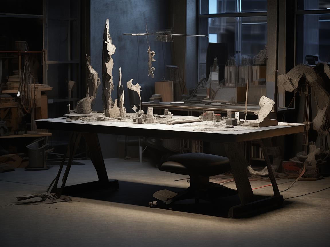 办公室工位，金属艺术家的创意舞台