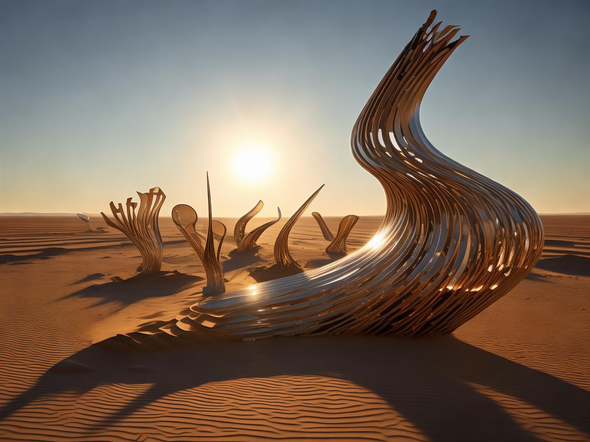 沙漠之歌,金属艺术与孤独之美的交响 沙漠之歌,金属艺术与孤独之美的交响